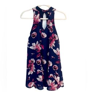 NWT Dress size Small Floral Francescas Miami S floral blue New‎ With Tags AON-E